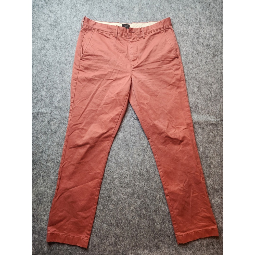 J.Crew 770 Straight Broken-In Chino Pants Mens 31x30 Clay Red Cotton Twill